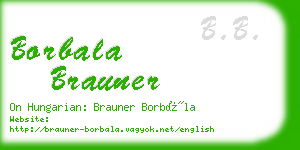 borbala brauner business card